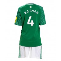 Newcastle United Sven Botman #4 Udebanesæt Børn 2025-26 Kortærmet (+ Korte bukser)